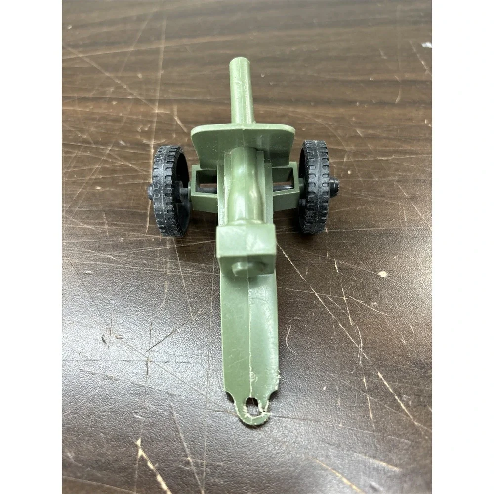 Vintage Tim-Mee Toys Plastic Green Cannon‎ M3 Howitzer Made in USA